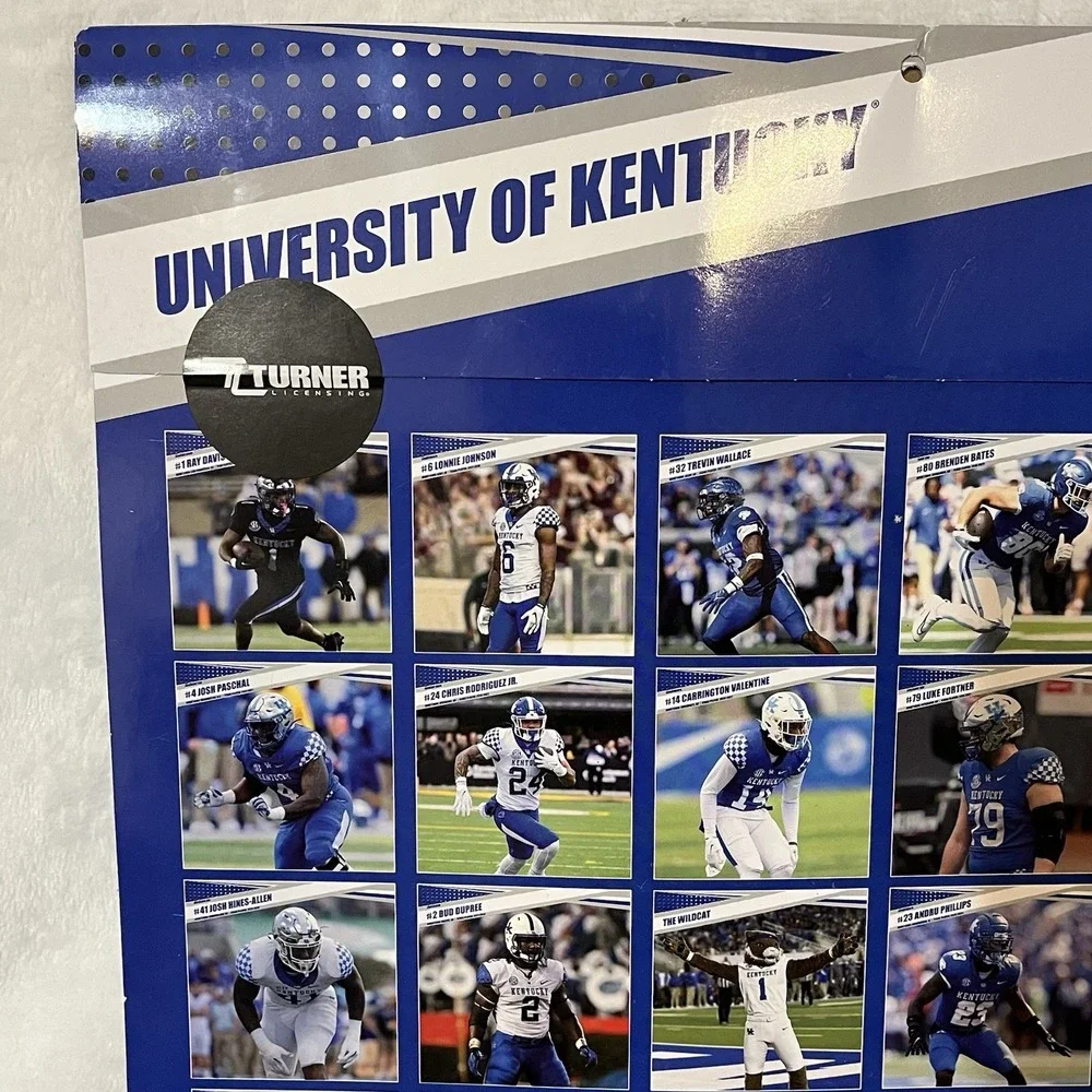 University Of Kentucky Calendar Wildcats Football 16 Month 12